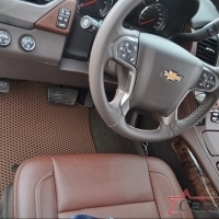 Коврики текстильные на Chevrolet Tahoe IV 3 ряда (2014->)