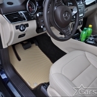 Двухслойные коврики EVA на Mercedes-Benz GLS-klasse I X166 3 ряда (2015-2019)