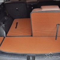 Двухслойные коврики EVA на Hyundai Santa Fe IV рестайл 3 ряда (2020->)